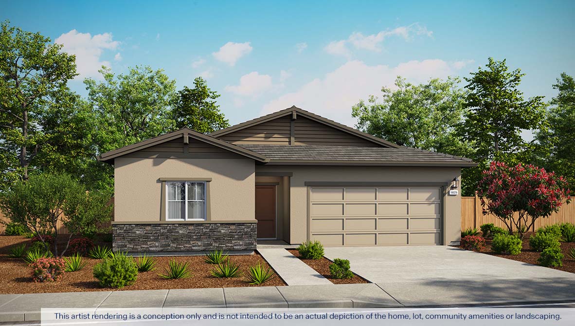 Aviara at Amoruso Ranch Plan 1825 Exterior Craftsman Elevation