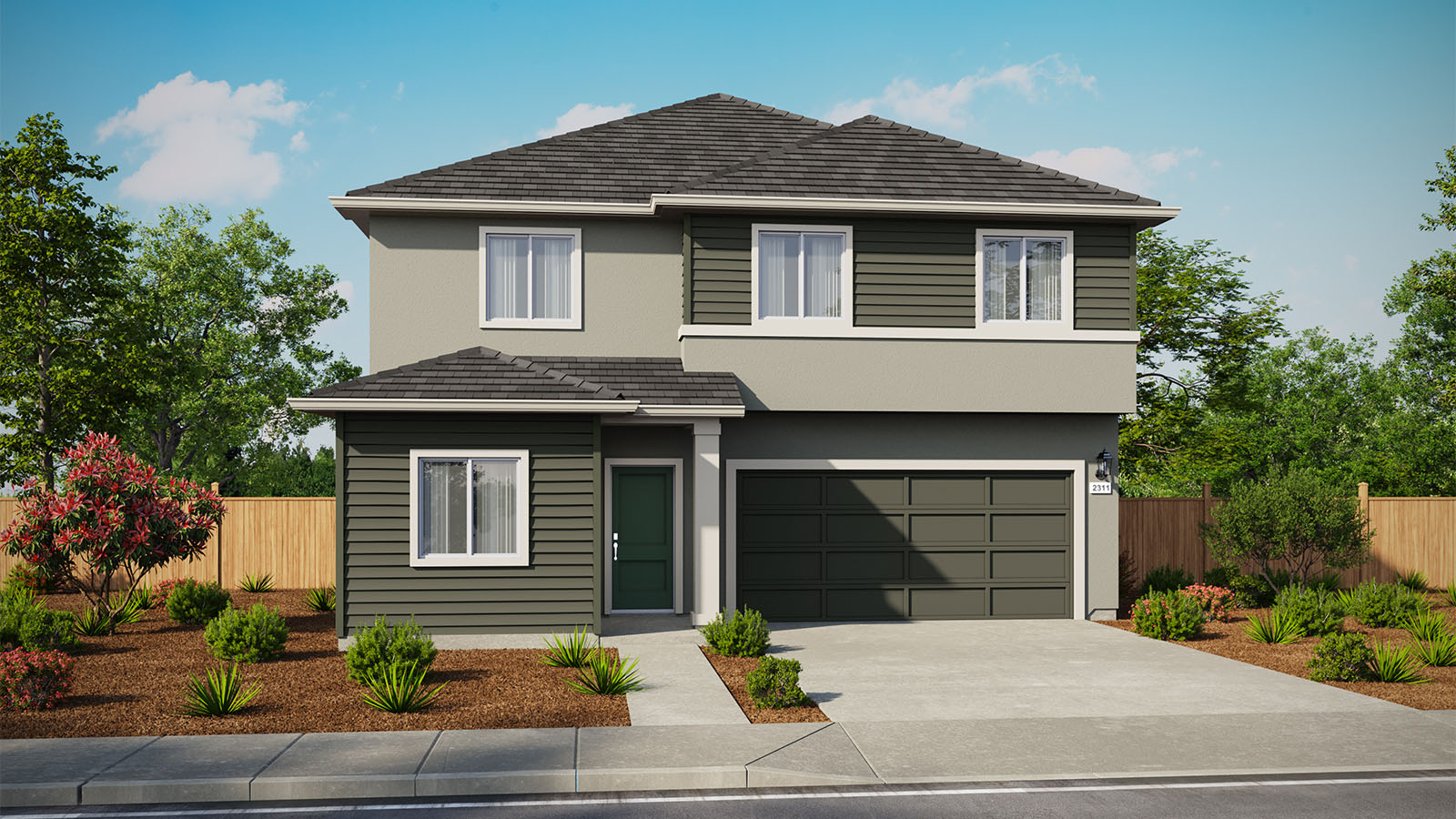 Aviara at Amoruso Ranch Exterior West Coast Elevation