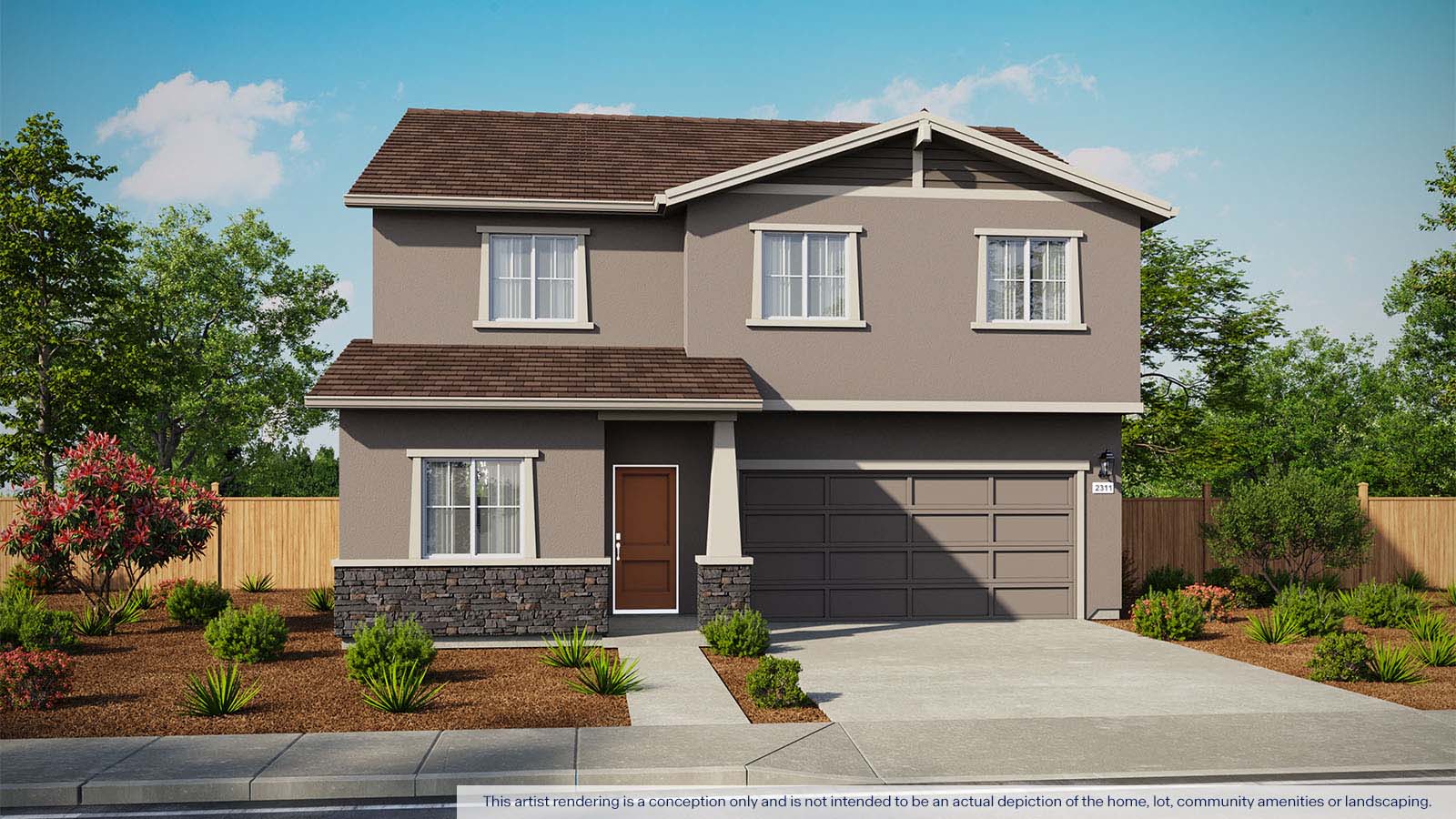 Aviara at Amoruso Ranch Plan 2311 exterior craftsman elevation