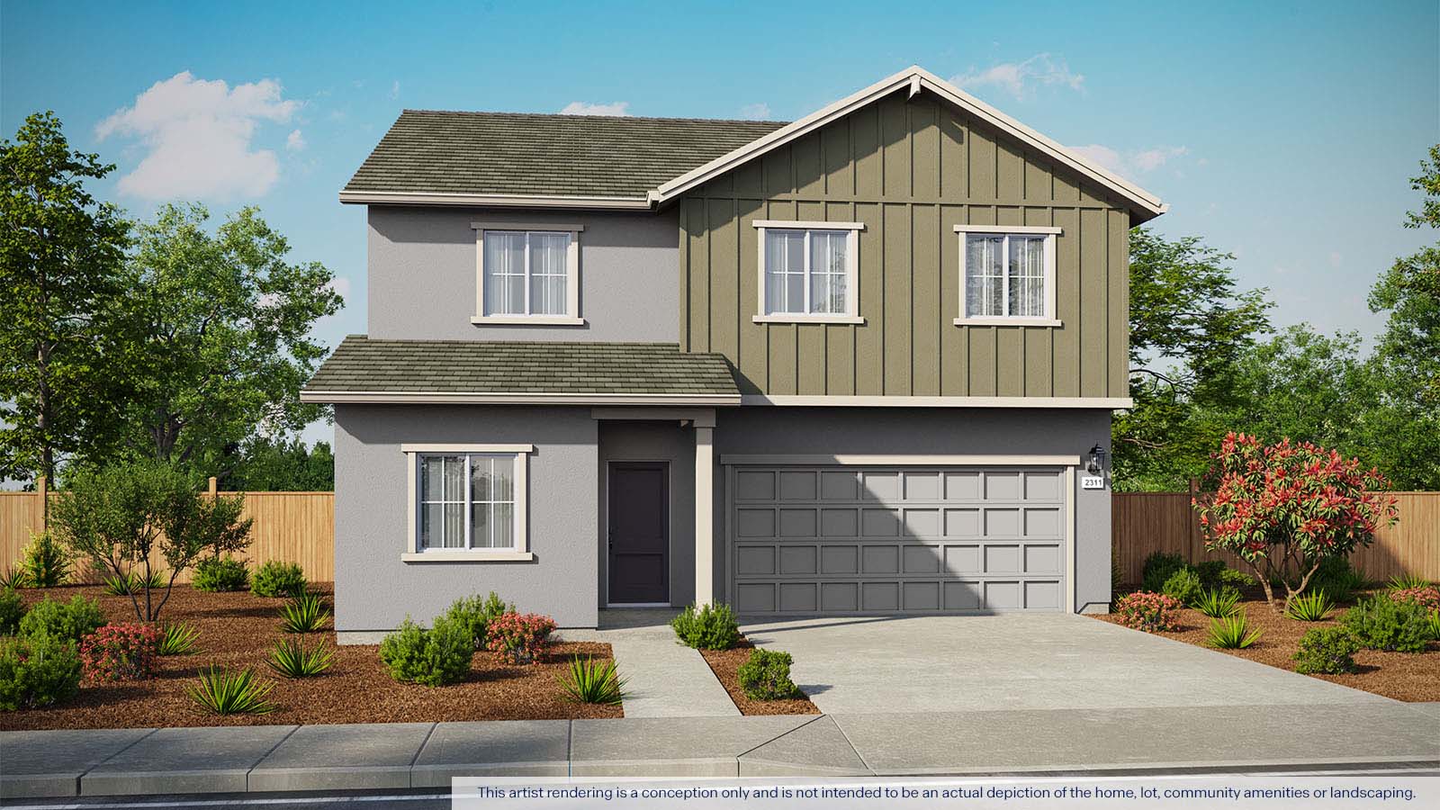 Aviara at Amoruso Ranch Plan 2311 Exterior Farmhouse Elevation