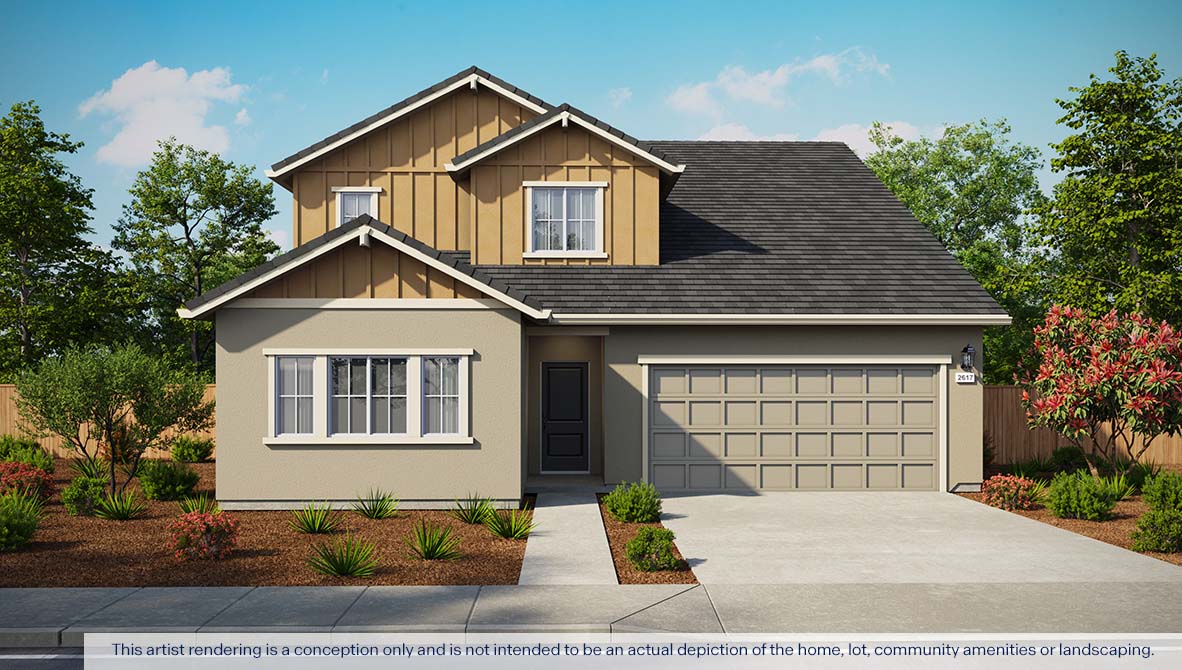 Aviara at Amoruso Ranch Plan 2617 Exterior Farmhouse Elevation
