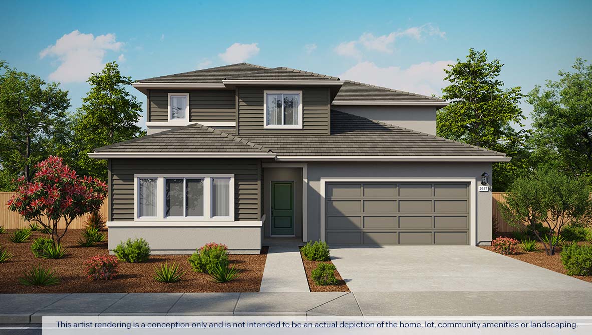 Aviara at Amoruso Ranch Alta Plan 2617 Exterior West Coast Elevation