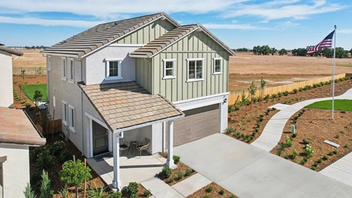 Exterior of new home