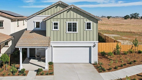 Exterior of new home