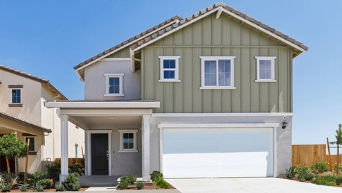 Exterior of new home
