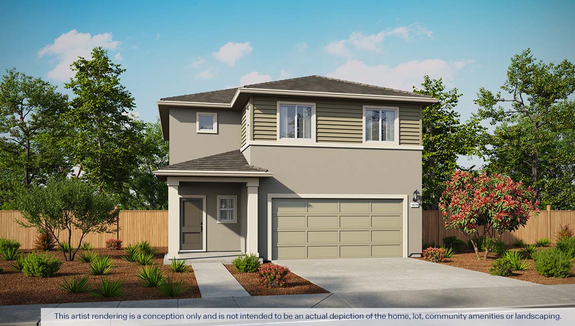 Milazzo at Amoruso Ranch Cardinal Plan 1678 exterior West Coast Elevation