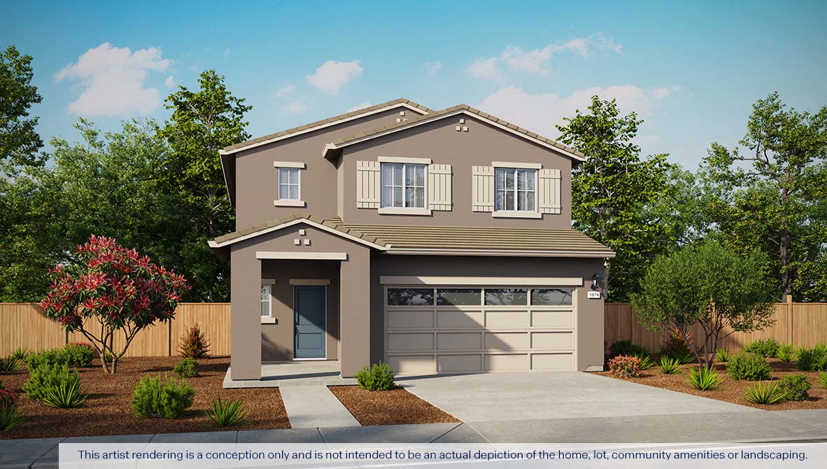 Milazzo at Amoruso Ranch Plan 1874 Exterior West Coast Elevation