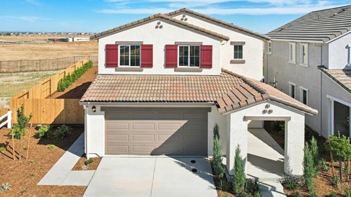 Exterior of new home