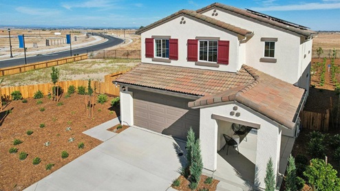 Exterior of new home