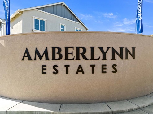 Amber Lynn Estates Community monument.
