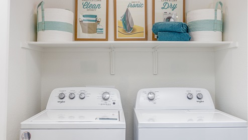 Washer and dryer in closet