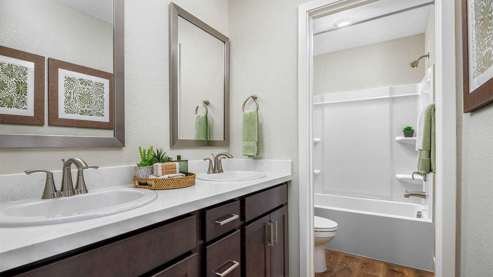 Lucia Plan 2369 Bathroom with Double sinks