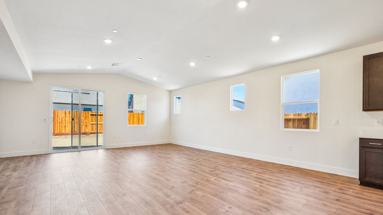 Ibiza Cali Plan 1924 living area with backyard access