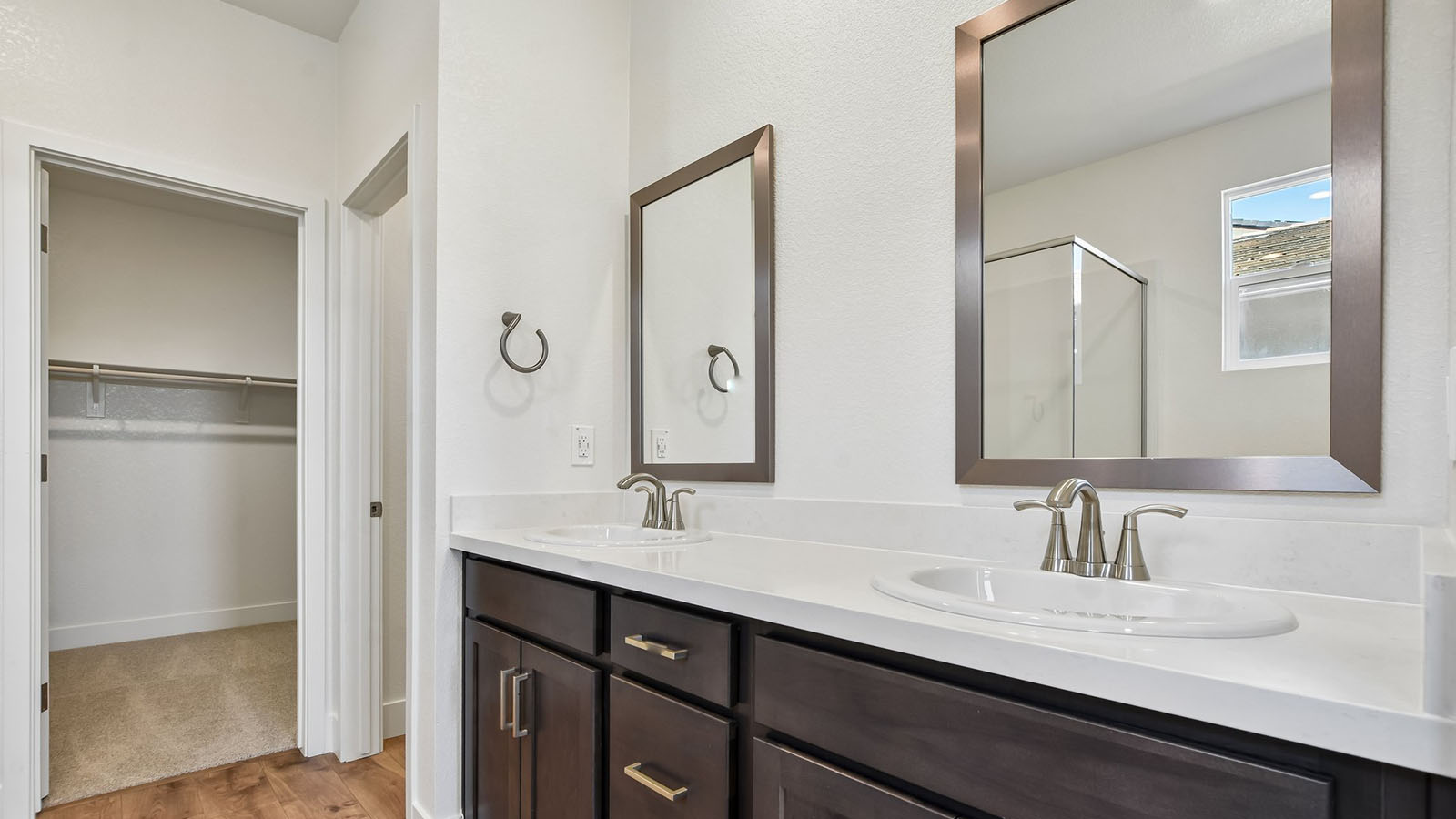 Ibiza at Delta Shores Plan 2594  spacious primary bathroom with duel sinks and large walk in closet