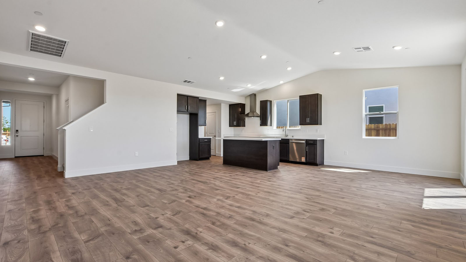 Ibiza at Delta Shores Plan 2594 open to the dining and kitchen  great room