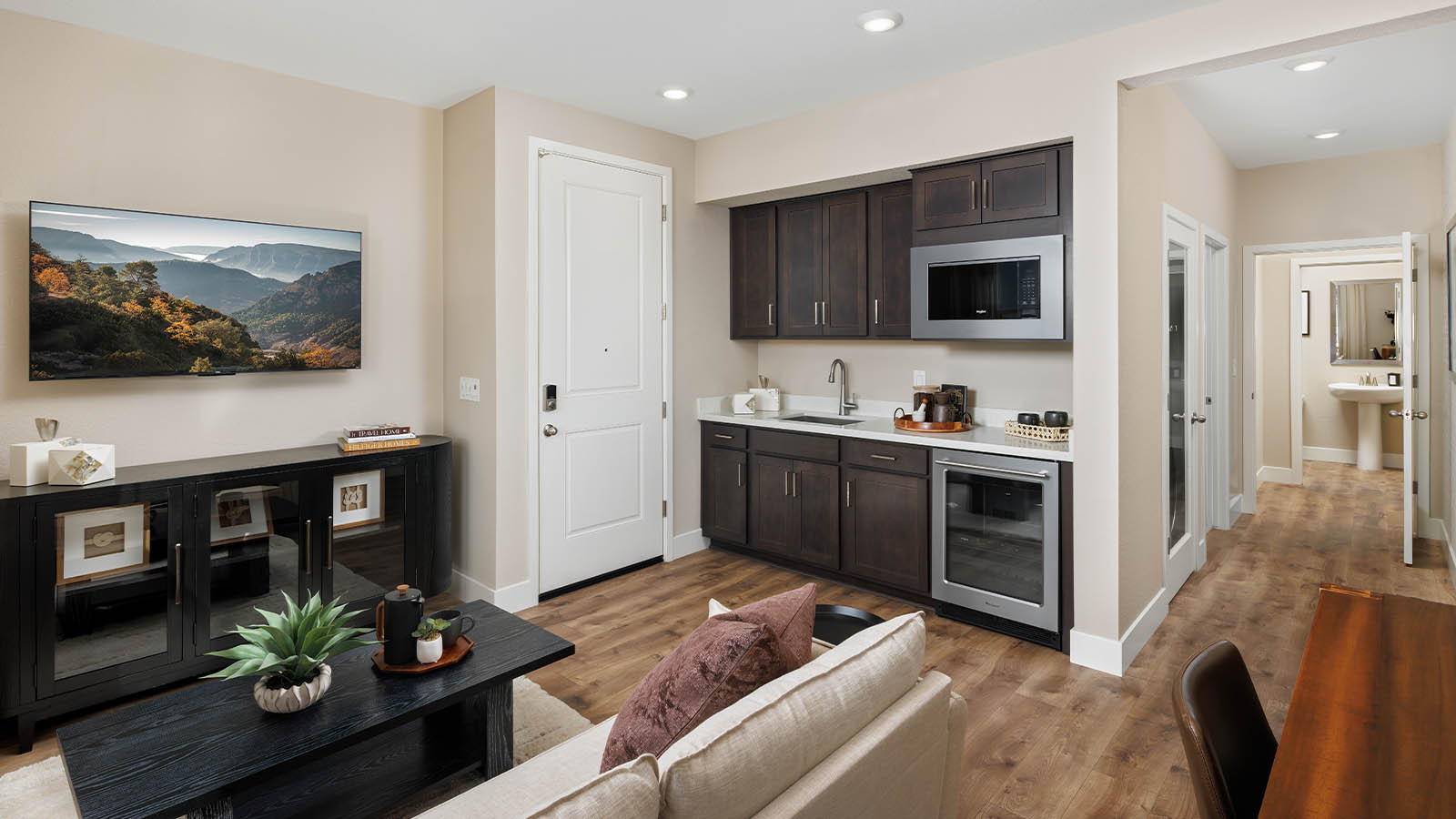 Ibiza at Delta Shores Plan 2617 Multigen Livingroom kitchenette combo