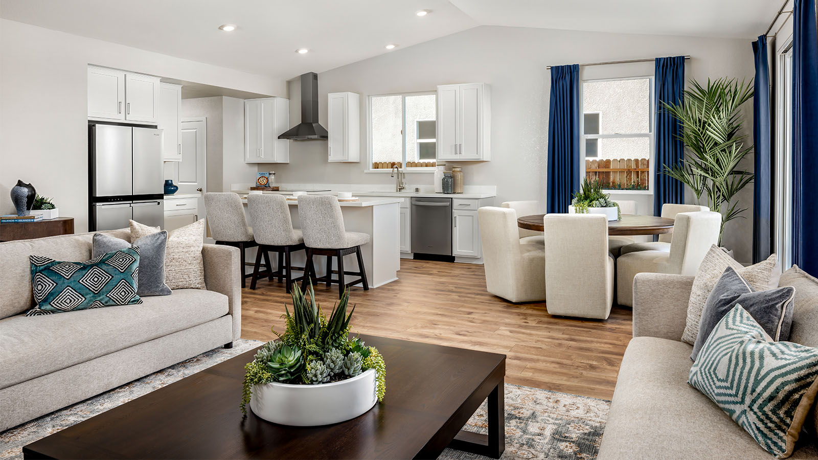 Ibiza at Delta Shores Willow Plan 2594 light filled living room with room for gatherinh