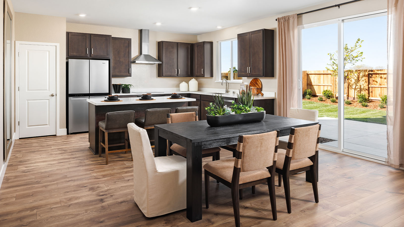 Ibiza at Delta Shores Alta Plan 2617 light filled and inviting dining area
