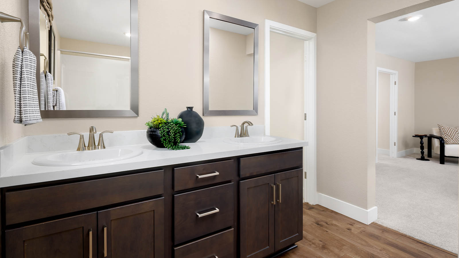 Ibiza at Delta Shores Plan 2617 spa inspired primary bathroom