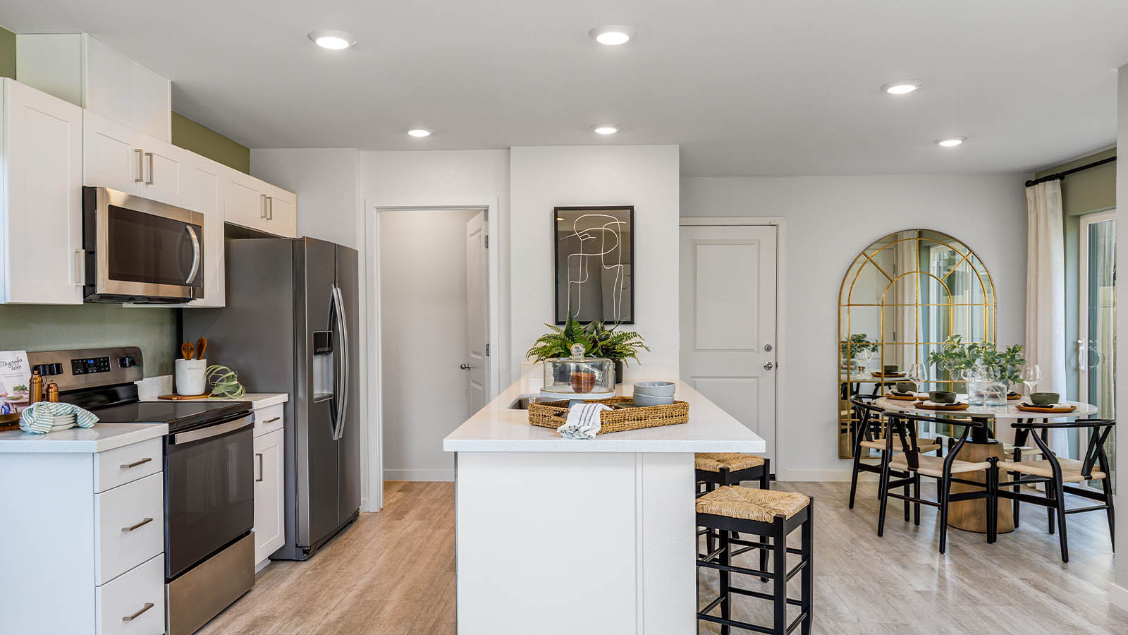 Skylar Plan 1387  spacious and inviting kitchen island with seating