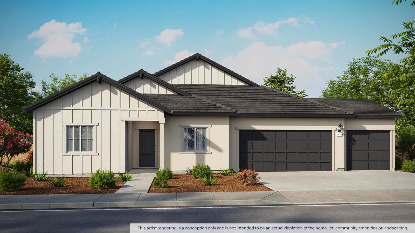Harlen at Salt Creek Plan 2035 exterior farmhouse elevation