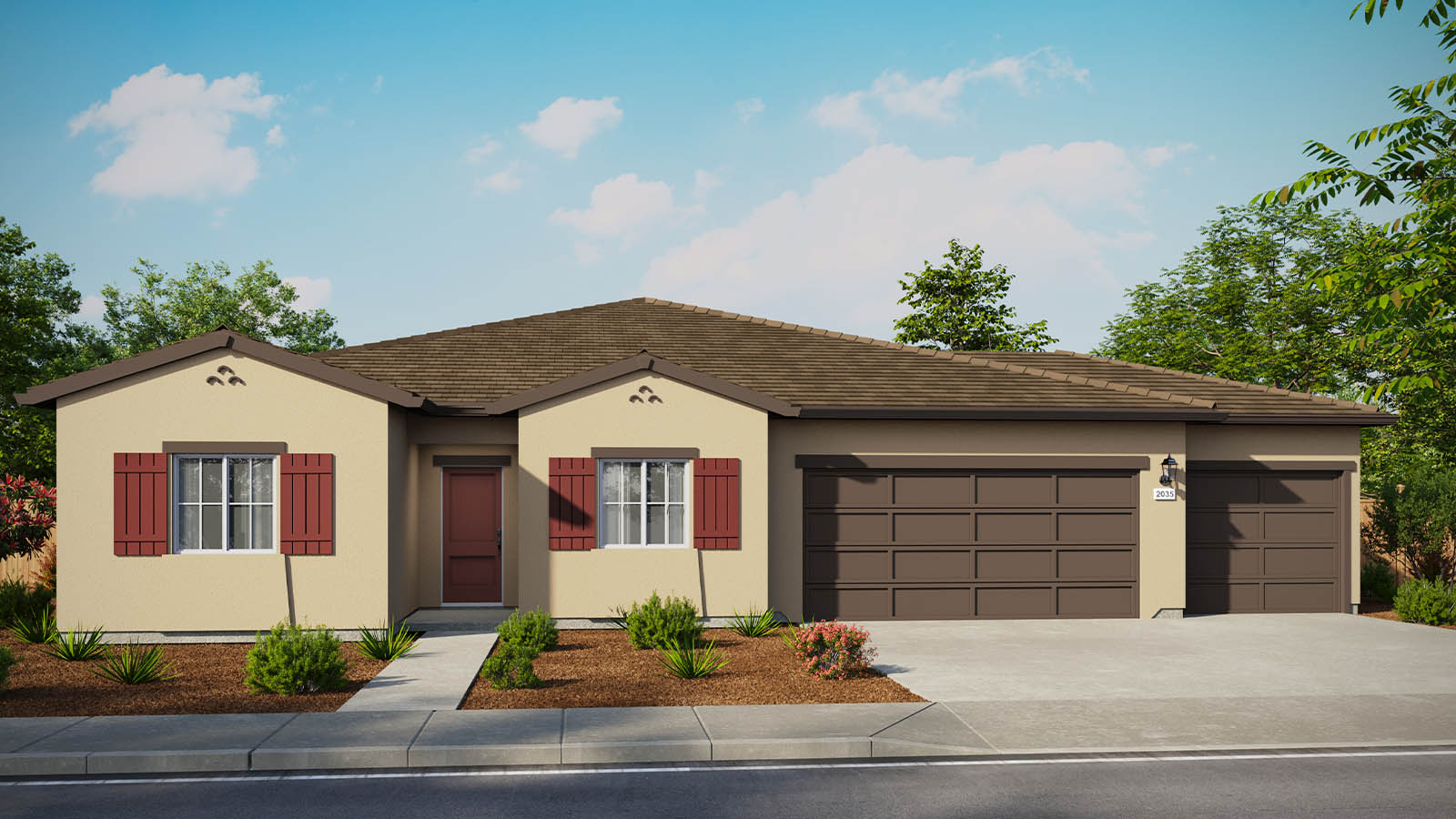 Harlen at Salt Creek Plan 2035 Exterior Mission Elevation