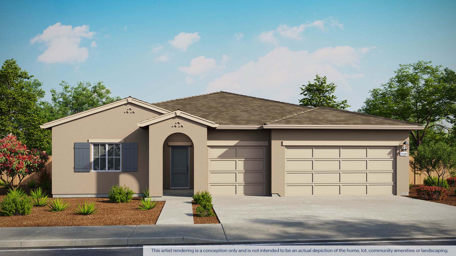 Harlen Plan 2538 Exterior Mission Elevation