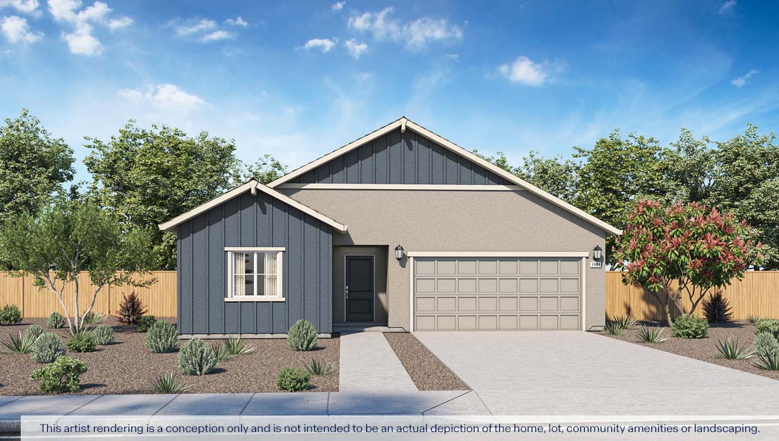 Lilac at Shastina Ranch PLan 1501 Exterior Farmhouse Elevation