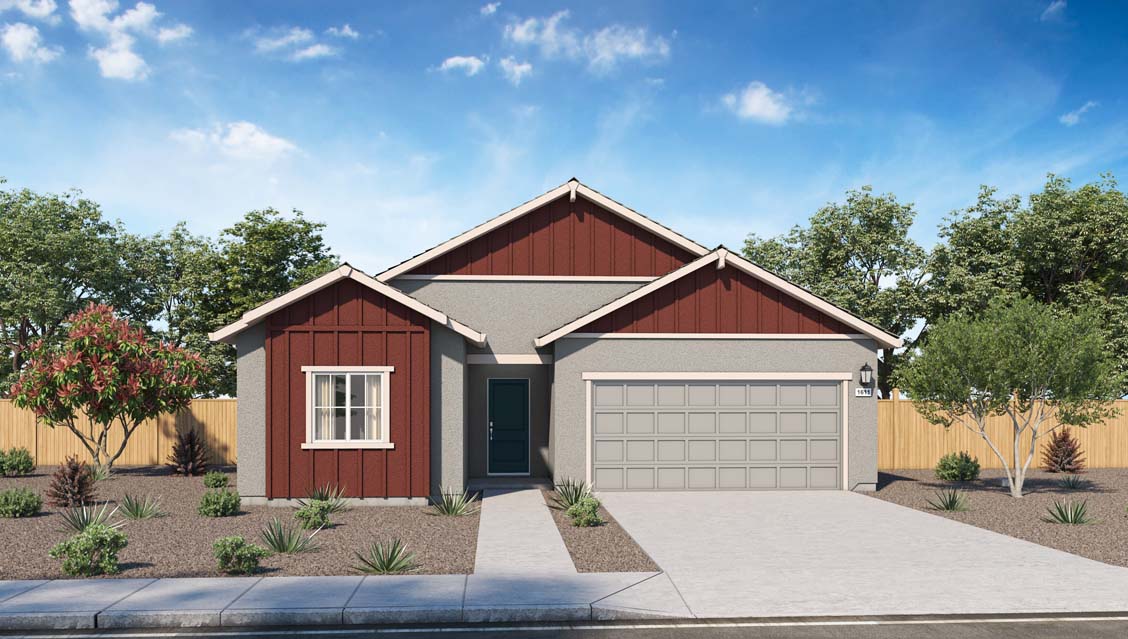 Lilac at Shastina Ranch Plan 1611 Exterior  Farmhouse Elevation