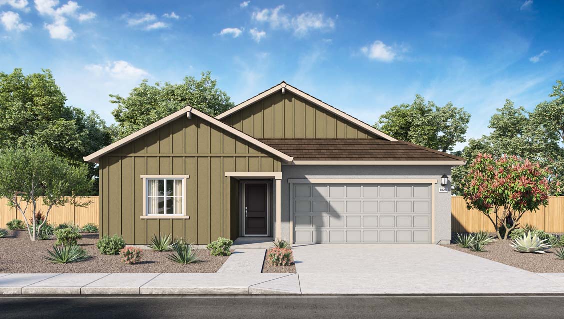 Lilac at Shastina Ranch Plan 1825 Exterior Farmhouse Elevation