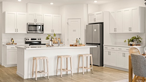 Open kitchen area great for entertaining