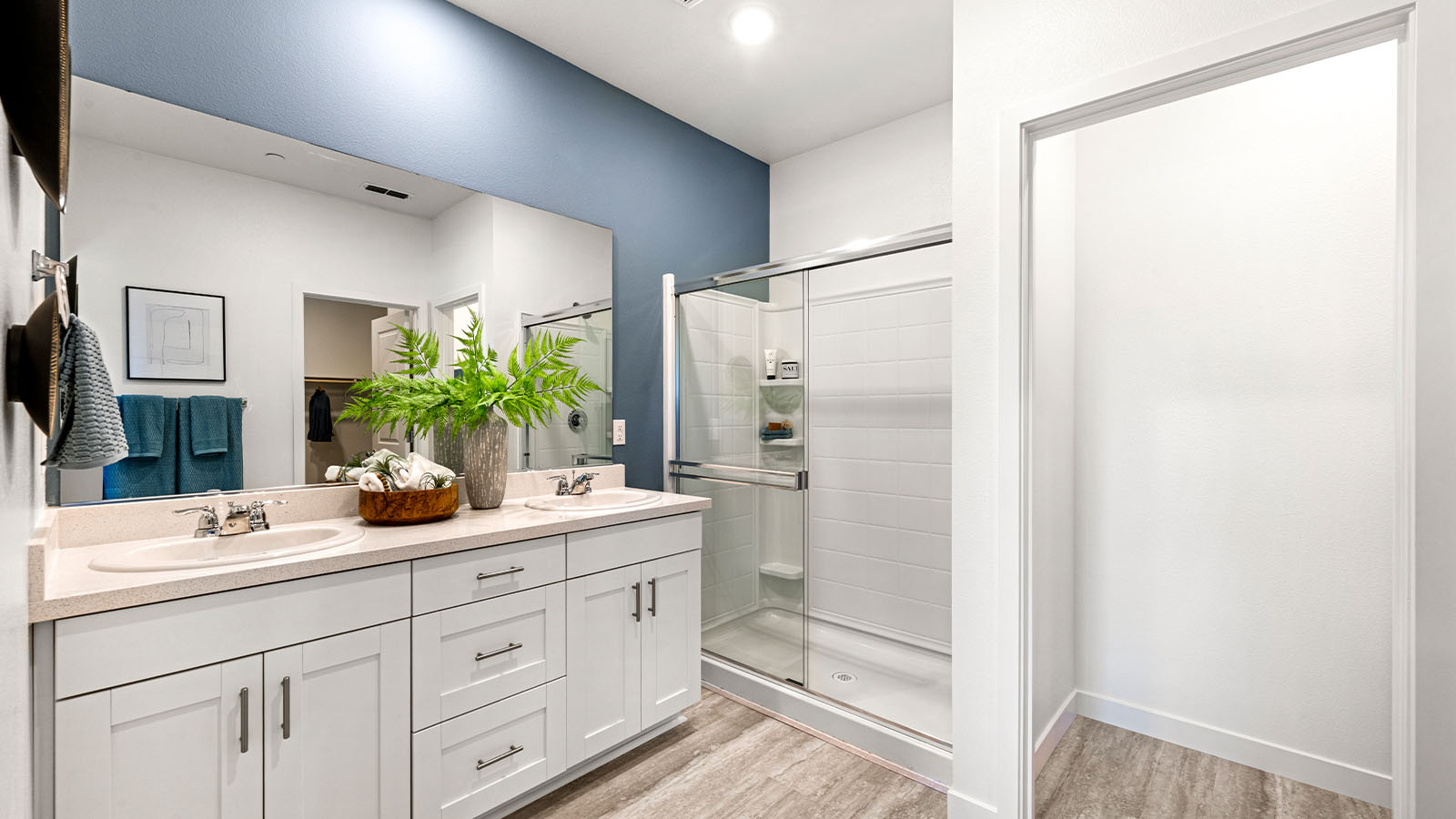 Magnolia Plan 1825   spa inspired primary bathroom