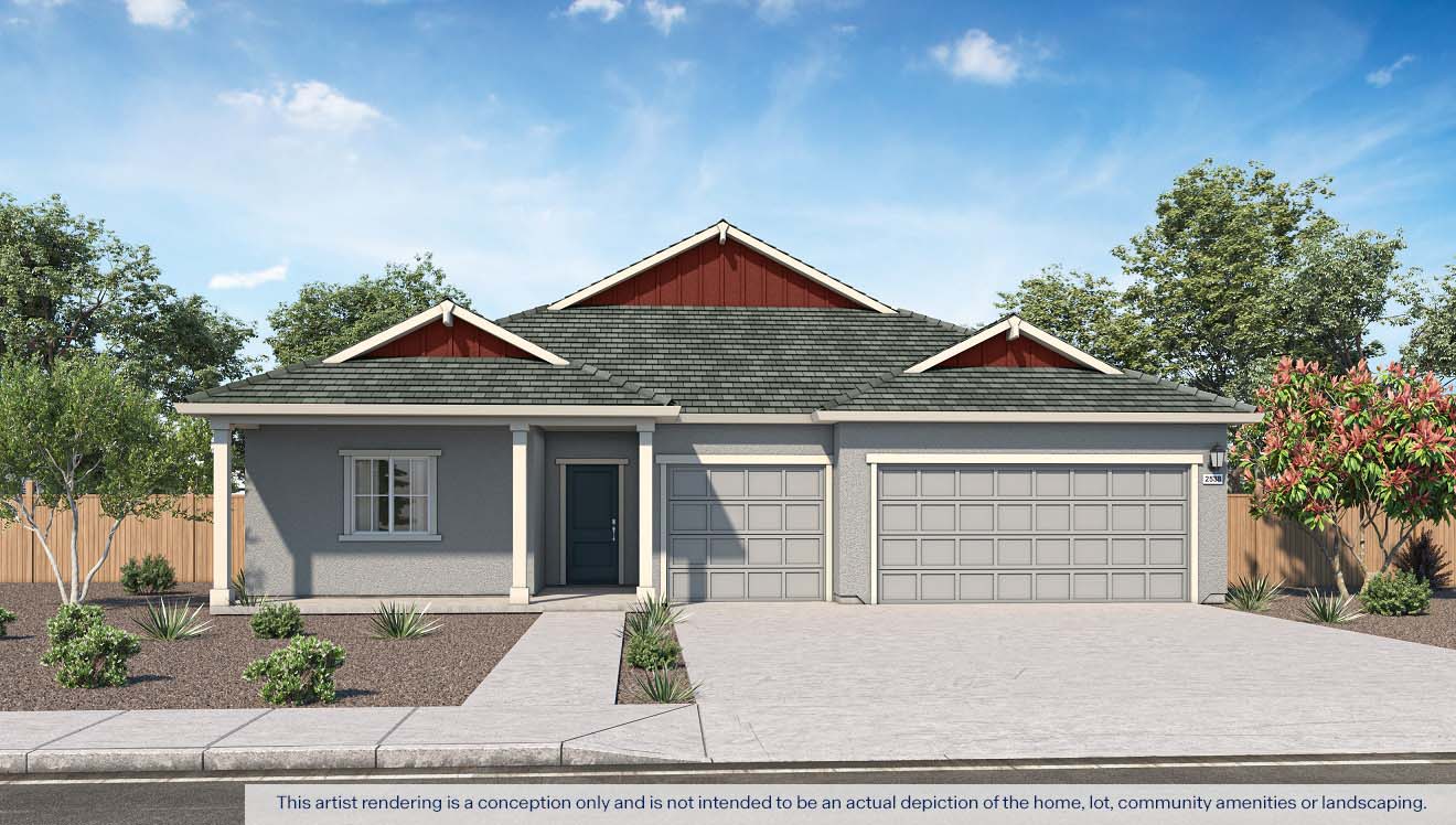 Magnolia at Shastina Ranch Plan 2538 Farmhouse elevation
