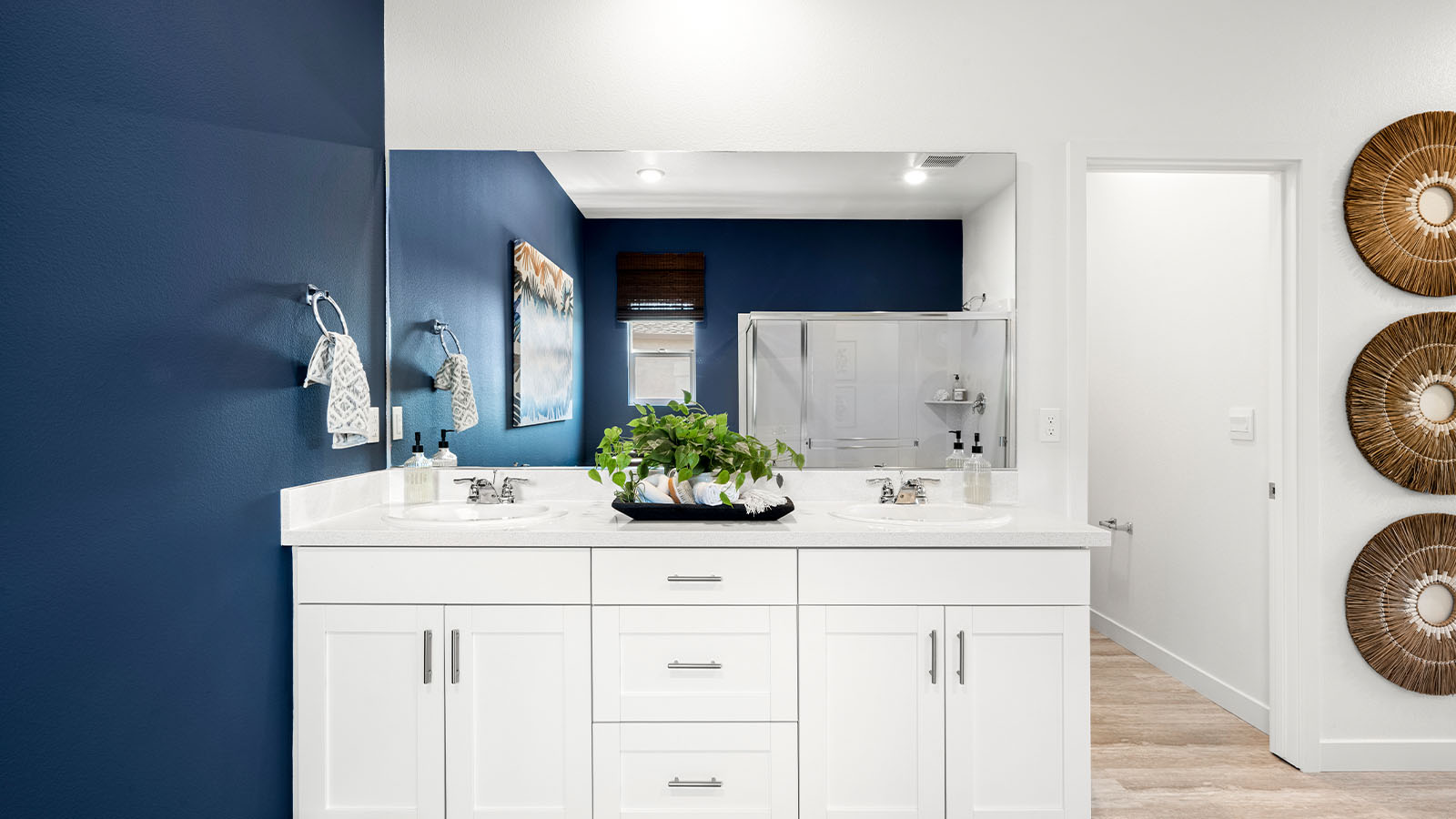 Magnolia at Shastina Ranch Plan 2538  spacious primary bathroo, with dual sinks