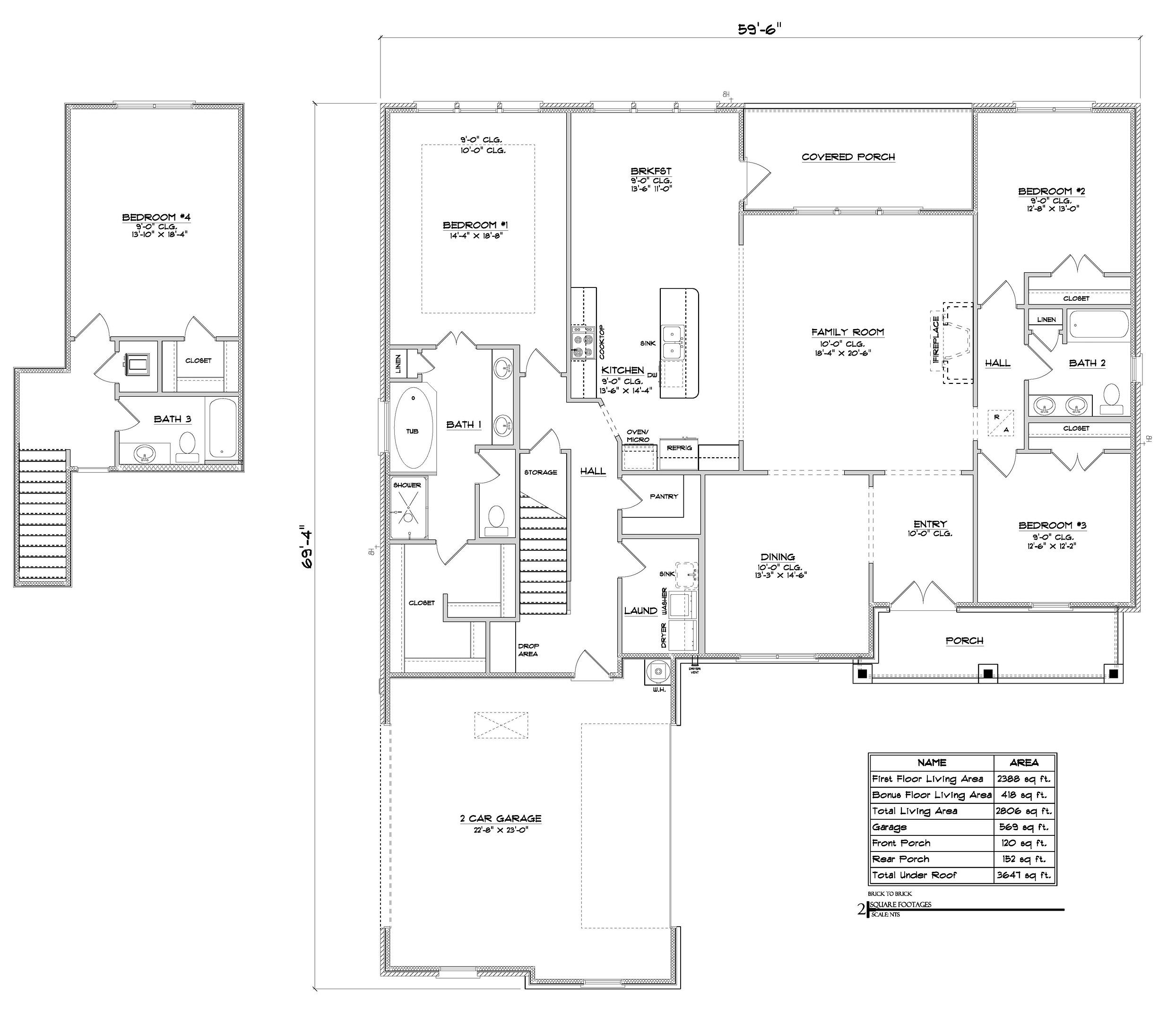 Hickory B floorplan layout.