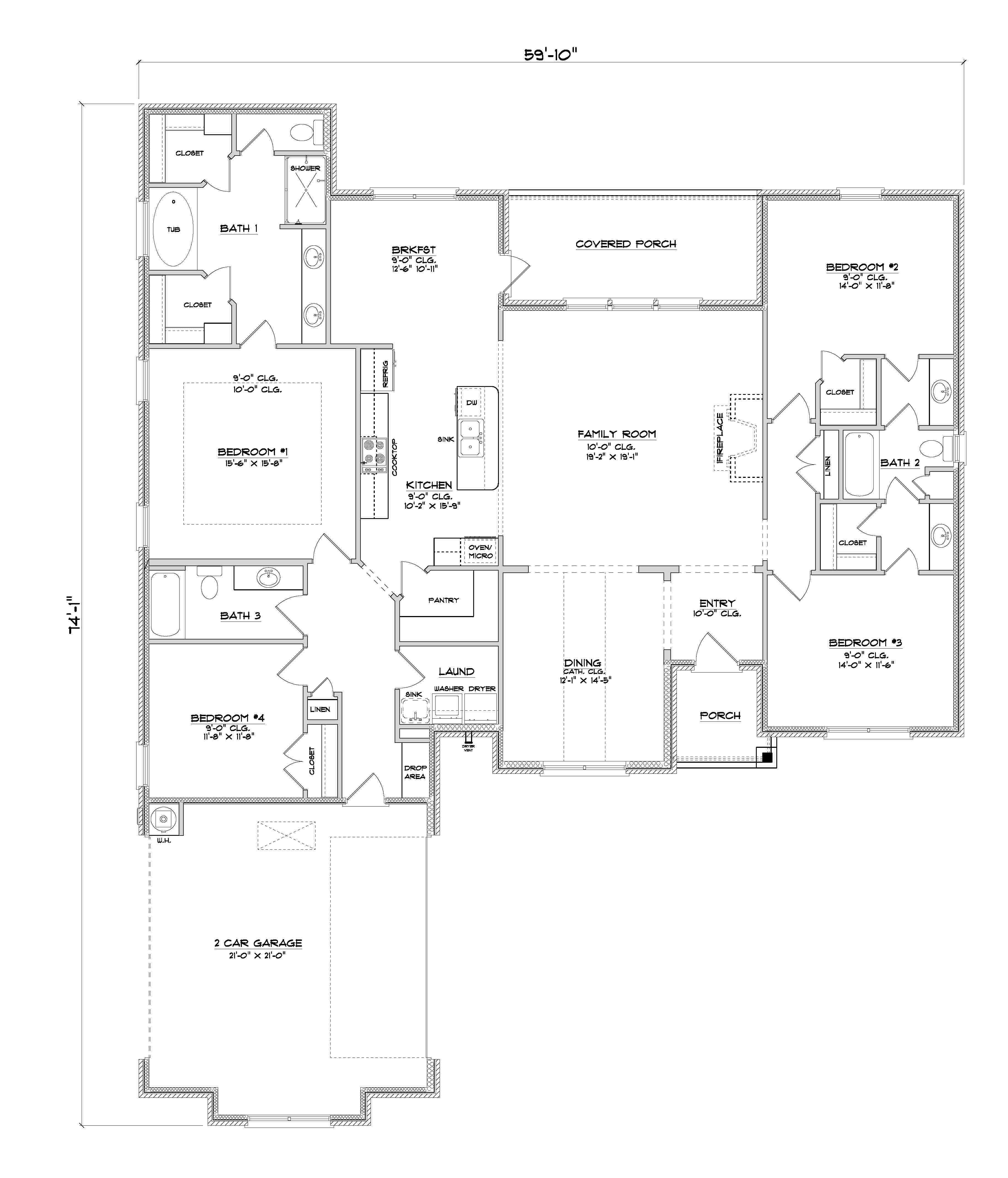 Birch A Floorplan layout.