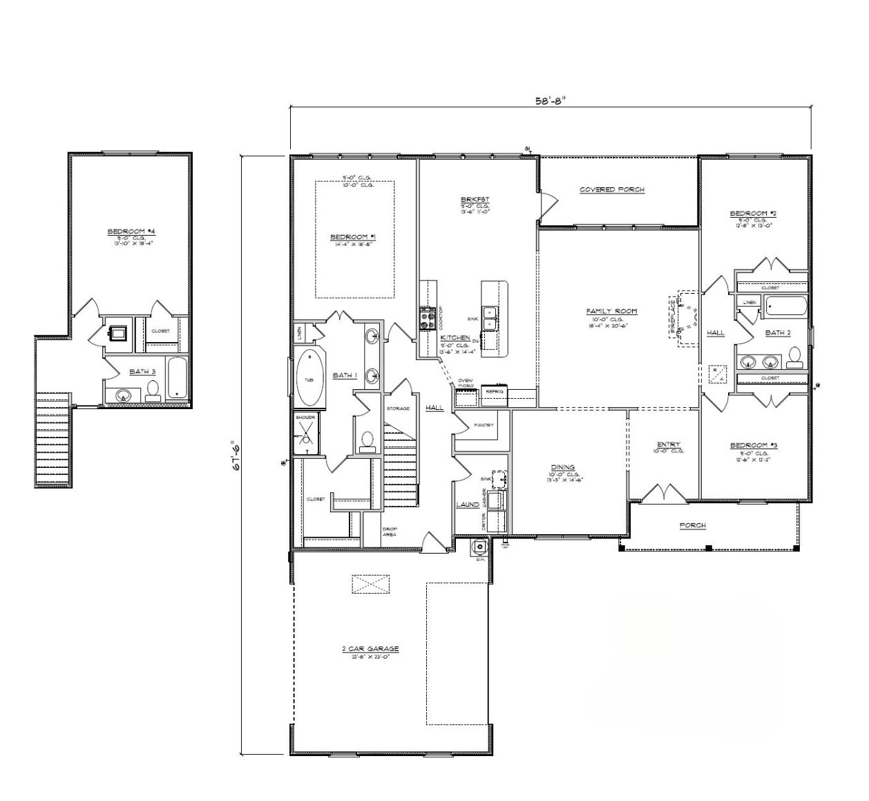 Hickory C floorplan layout.