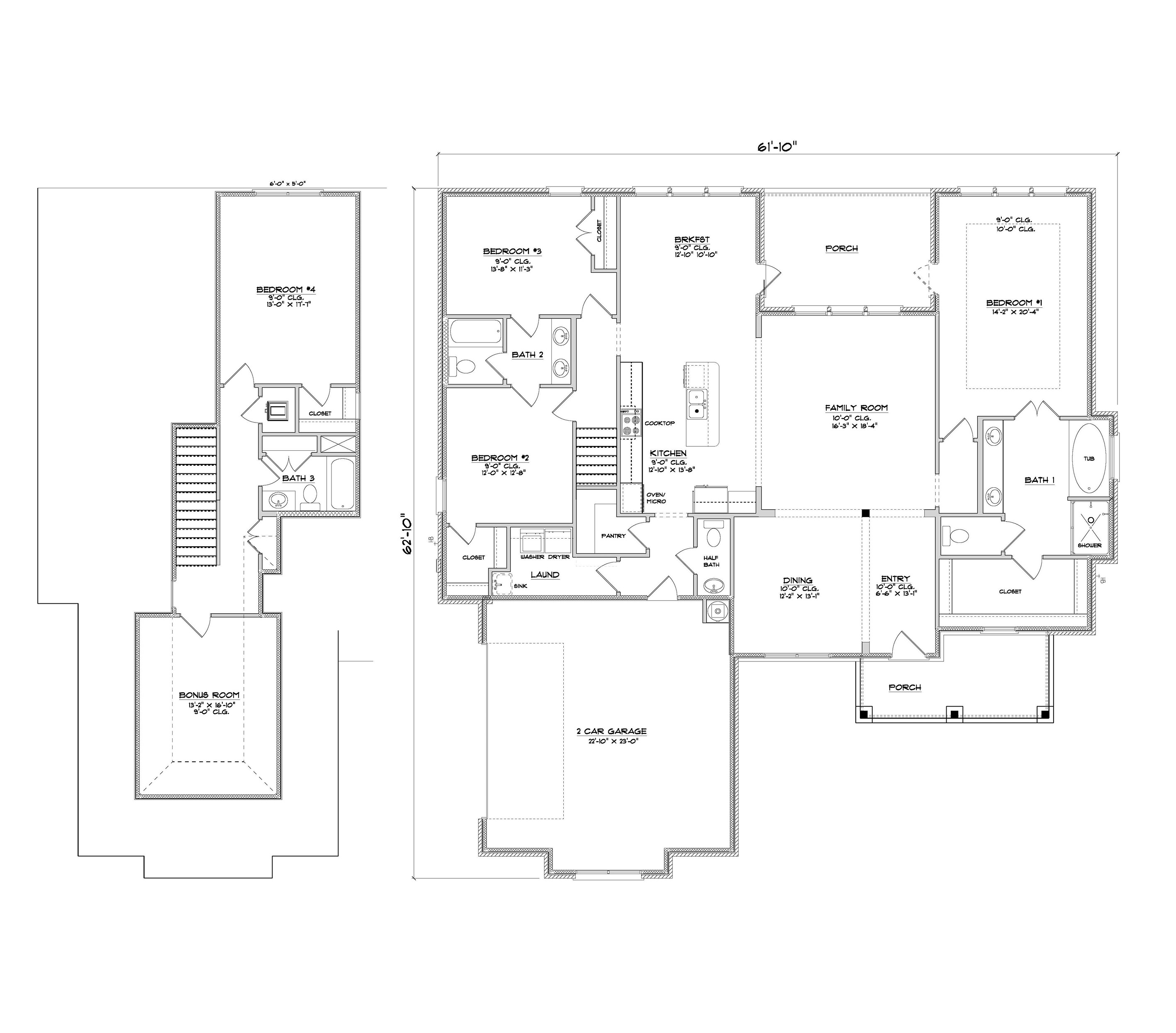 Hummingbird B floorplan layout.