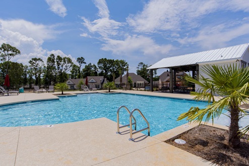 Pool at Old Battles Village in Fairhope, AL.
