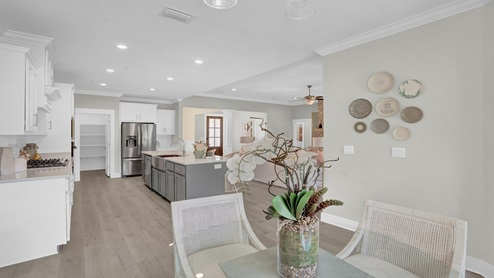 Modern kitchen with open concept.
