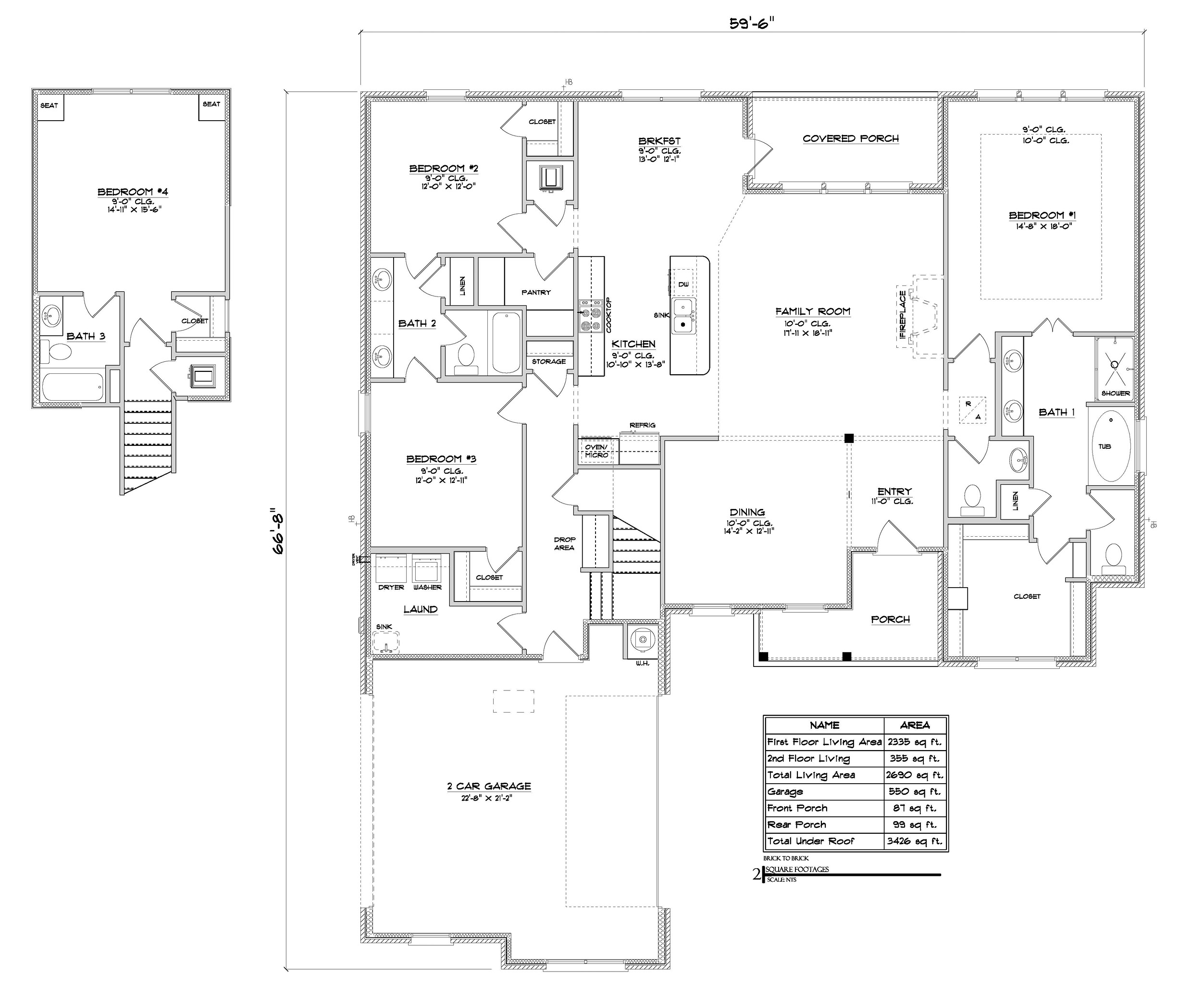 Elm A floorplan layout.