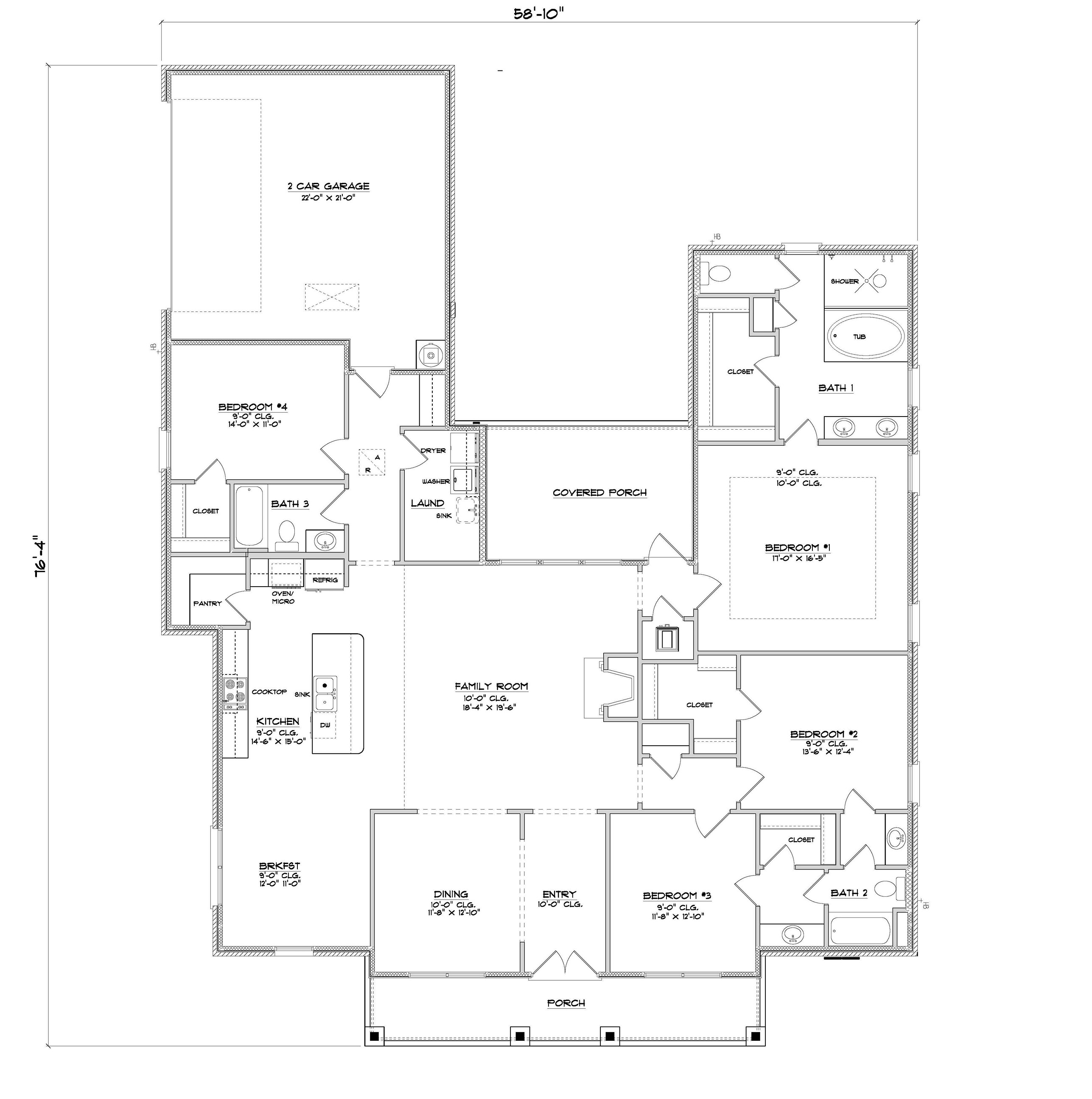 Mockingbird A, B, C layout.