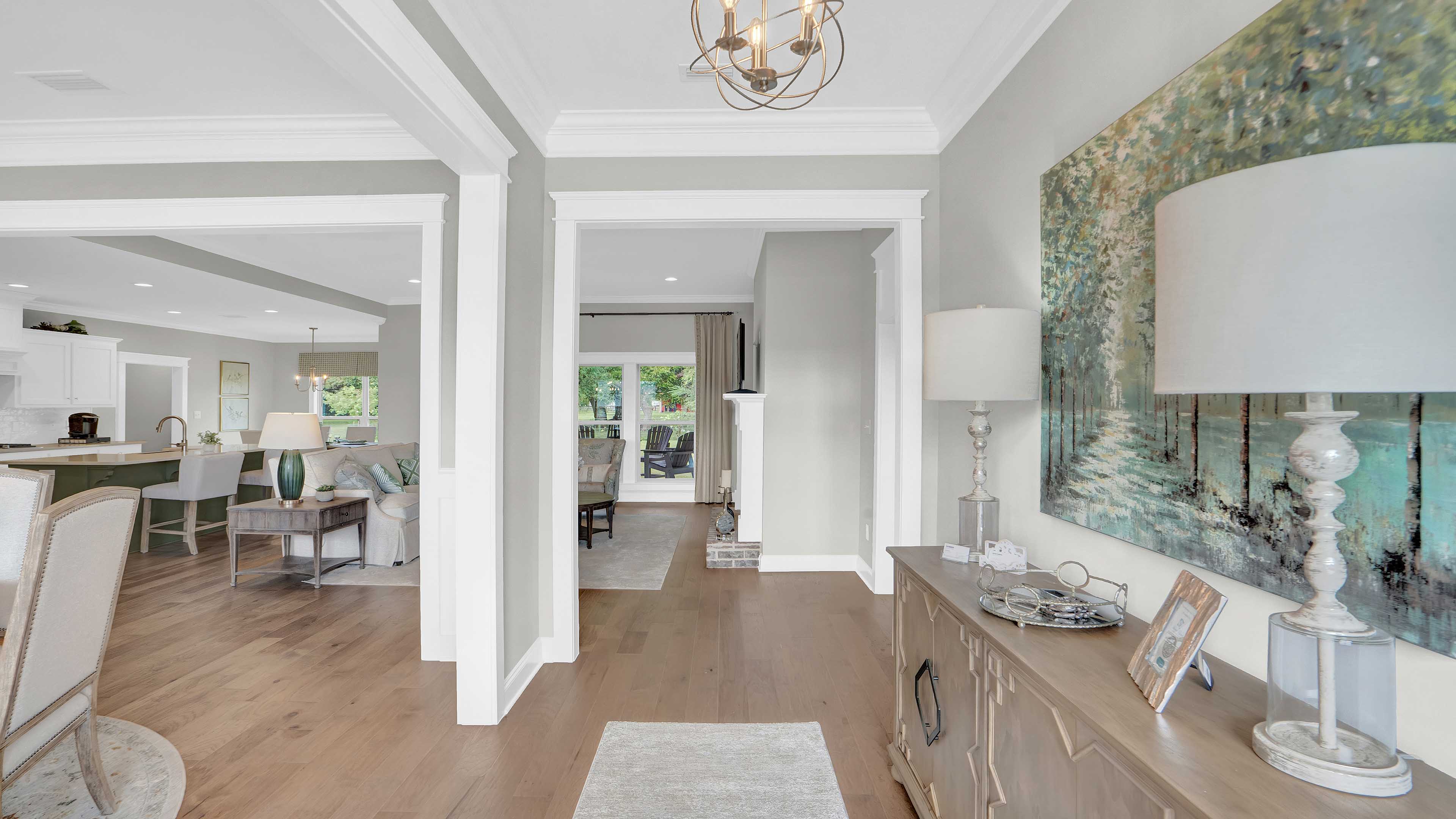 Pecan model home interior.