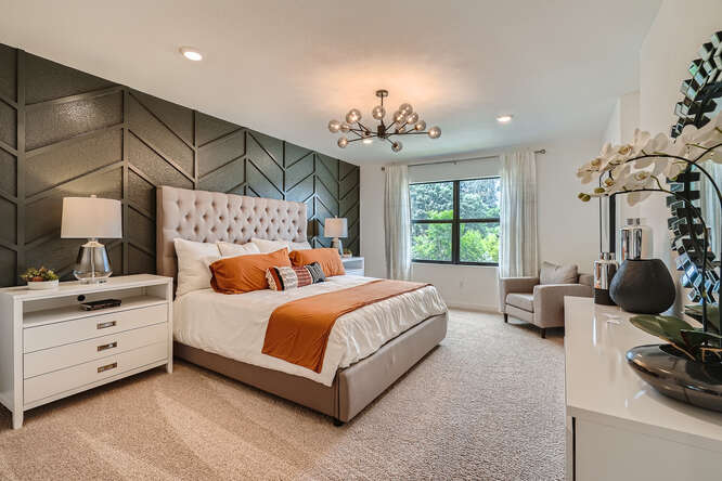 primary bedroom located on second floor