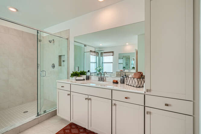 primary bath on second floor