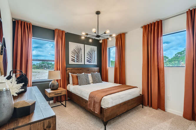 secondary bedroom on second floor