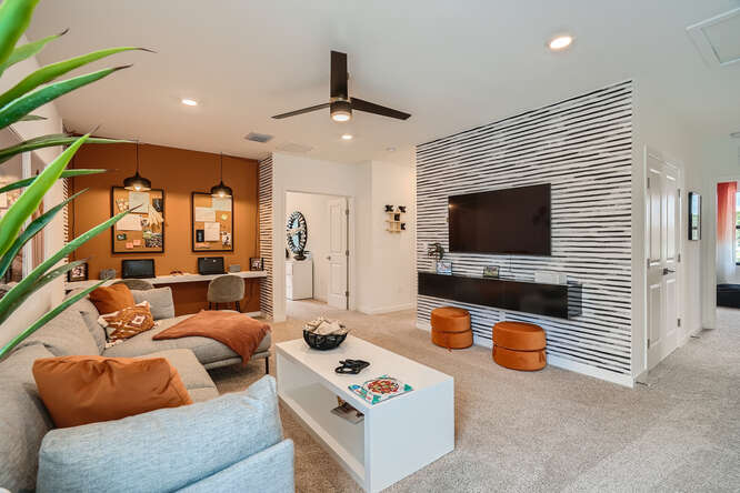 upstairs living area