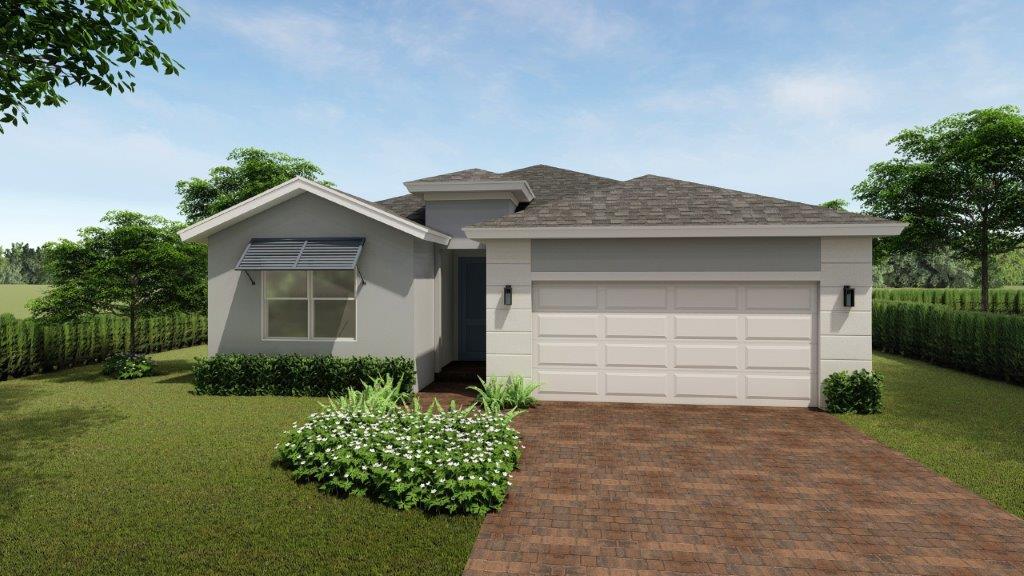 Delray Exterior Rendering Coastal Elevation