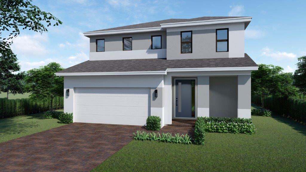 Ponte Vedra Exterior Rendering Modern Elevation