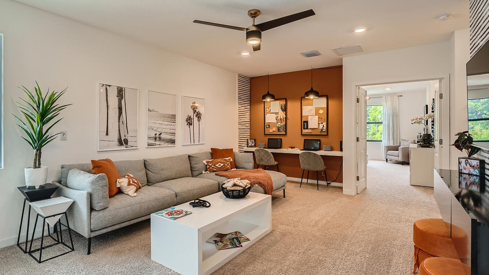 upstairs living room area